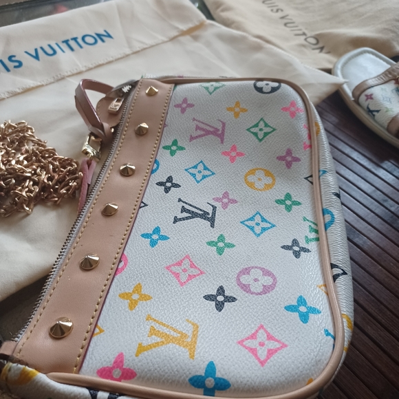 LV Multi color leather Pochette - Picture 1 of 6